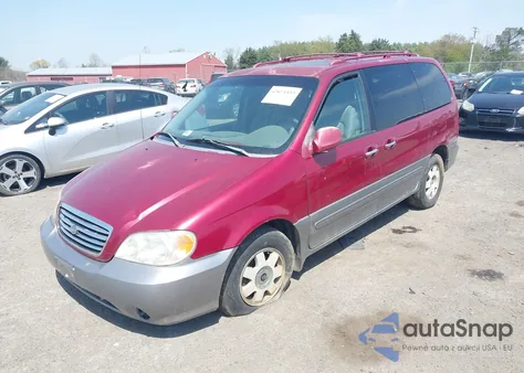 2003 Kia Sedona Ex/Lx z USA, uszkodzony, nr VIN KNDUP131036459845